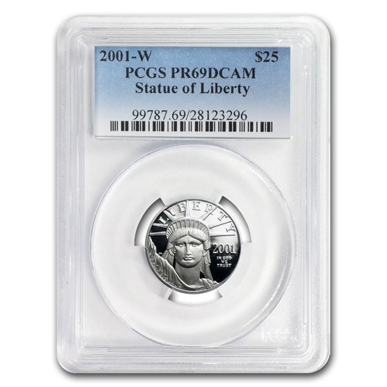2001-W 1/4 oz Proof Platinum American Eagle PR-69 PCGS 2001-W 1/4 oz Proof Platinum American Eagle PR-69 PCGS