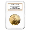 2001-W 1 oz Proof American Gold Eagle PF-69 NGC