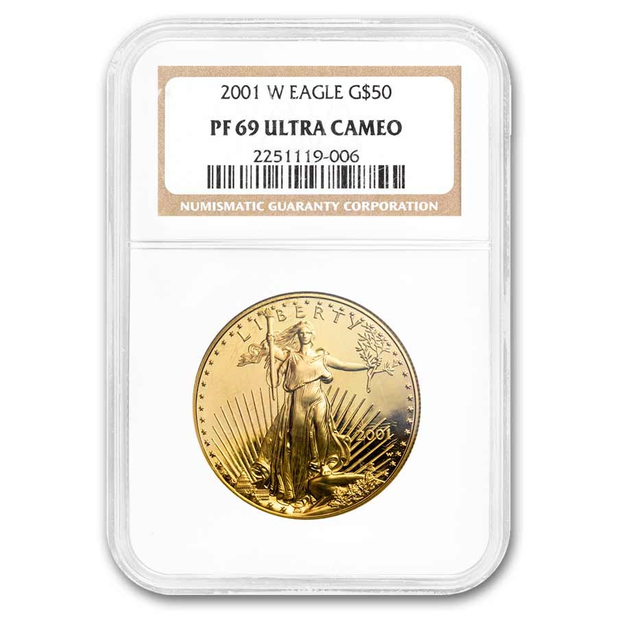 2001-W 1 oz Proof American Gold Eagle PF-69 NGC