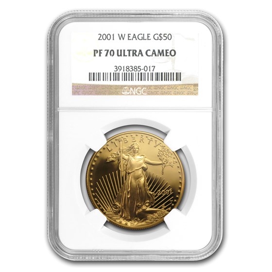 2001-W 1 oz Proof American Gold Eagle PF-70 NGC 2001-W 1 oz Proof American Gold Eagle PF-70 NGC