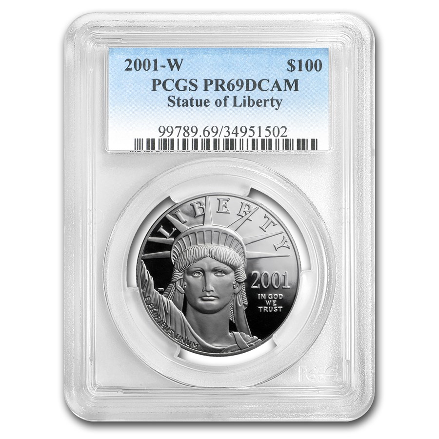 2001-W 1 oz Proof American Platinum Eagle PR-69 DCAM PCGS