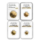 2001-W 4-Coin Proof American Gold Eagle Set PF-70 NGC
