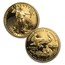 2001-W 4-Coin Proof American Gold Eagle Set (w/Box & COA)
