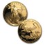2001-W 4-Coin Proof American Gold Eagle Set (w/Box & COA)