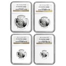 2001-W 4-Coin Proof American Platinum Eagle Set PF-70 NGC 2001-W 4-Coin Proof American Platinum Eagle Set PF-70 NGC
