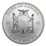 2001 Zambia 1 oz Silver Elephant BU