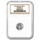 2002 1/10 oz American Platinum Eagle MS-69 NGC