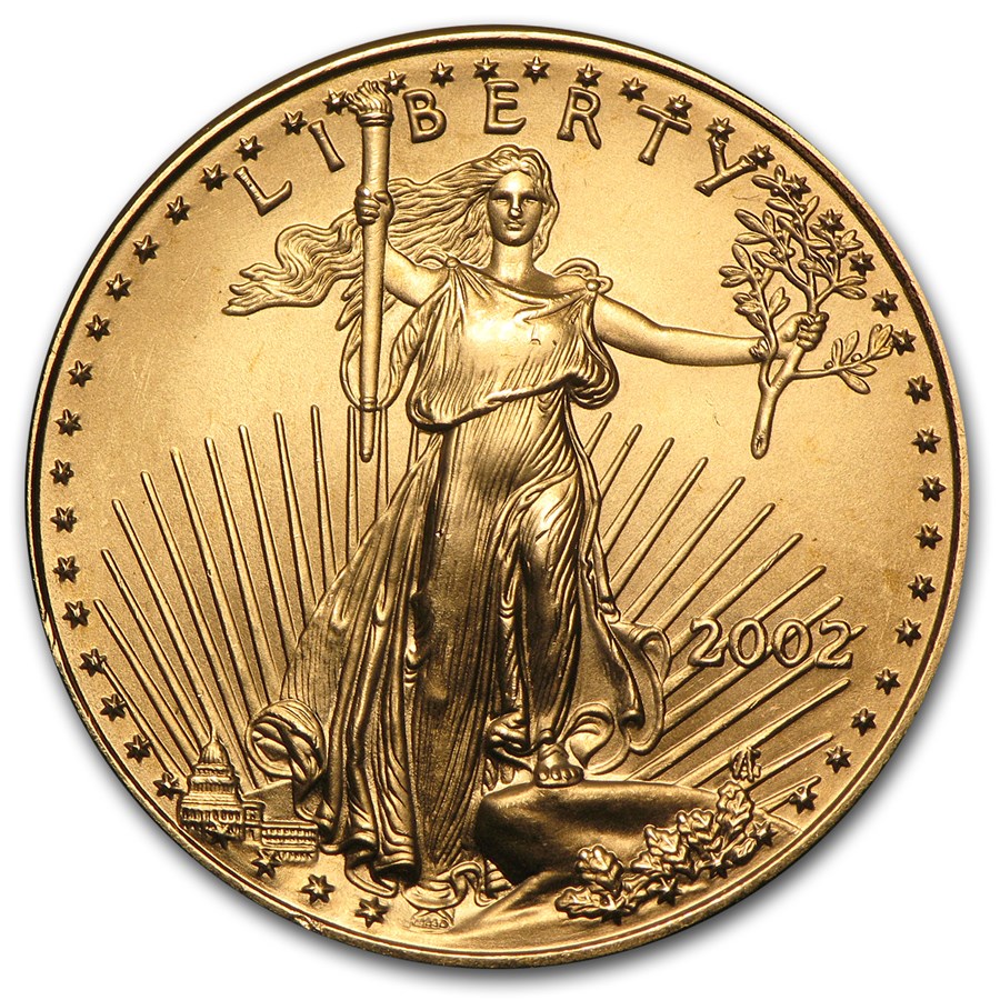 2002 1/2 oz American Gold Eagle BU