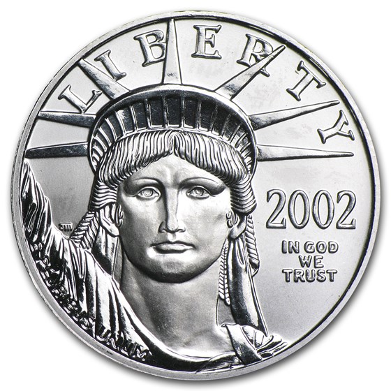 2002 1/2 oz American Platinum Eagle BU 2002 1/2 oz American Platinum Eagle BU