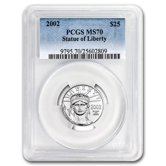 2002 1/4 oz American Platinum Eagle MS-70 PCGS 2002 1/4 oz American Platinum Eagle MS-70 PCGS