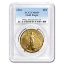 2002 1 oz American Gold Eagle MS-69 PCGS