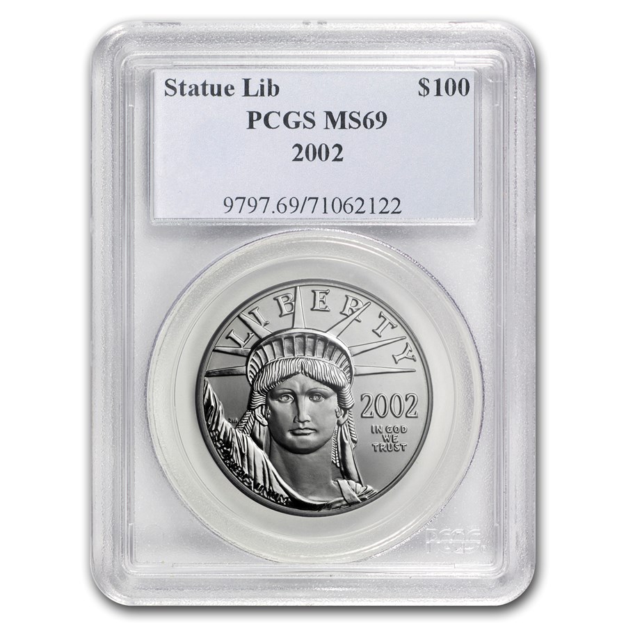 2002 1 oz American Platinum Eagle MS-69 PCGS