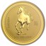 2002 1 oz Gold Lunar Year of the Horse MS-70 NGC (Series I)