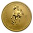 2002 1 oz Gold Lunar Year of the Horse MS-70 PCGS (Series I)