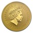 2002 1 oz Gold Lunar Year of the Horse MS-70 PCGS (Series I)
