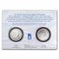 2002 2-Coin Ladies of Liberty Silver Coin Set
