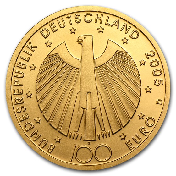 2002-2015 Germany Gold 100 Euro BU 2002-2015 Germany Gold 100 Euro BU