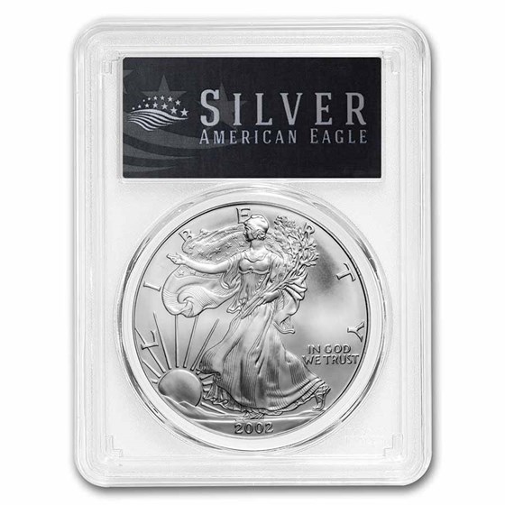 2002 American Silver Eagle MS-69 PCGS (Black Label) 2002 American Silver Eagle MS-69 PCGS (Black Label)
