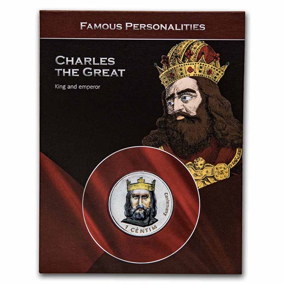 2002 Andorra Charles the Great 1 Centim Blistercard BU 2002 Andorra Charles the Great 1 Centim Blistercard BU