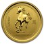 2002 Australia 1/10 oz Gold Lunar Horse BU (Series I)