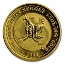 2002 Australia 1/2 oz Gold Nugget BU