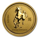 2002 Australia 1/20 oz Gold Lunar Horse BU (Series I)