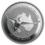 2002 Australia 1 kilo Silver Kookaburra BU