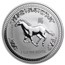 2002 Australia 1 oz Silver Year of the Horse BU (Series I)