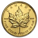 2002 Canada 1/20 oz Gold Maple Leaf BU