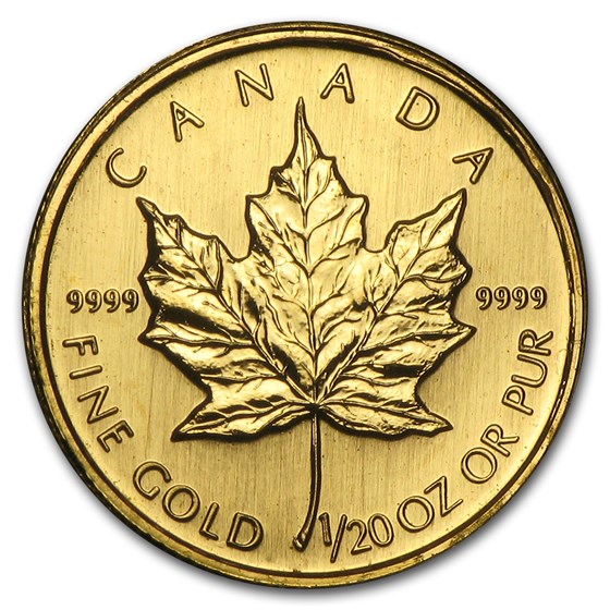2002 Canada 1/20 oz Gold Maple Leaf BU 2002 Canada 1/20 oz Gold Maple Leaf BU