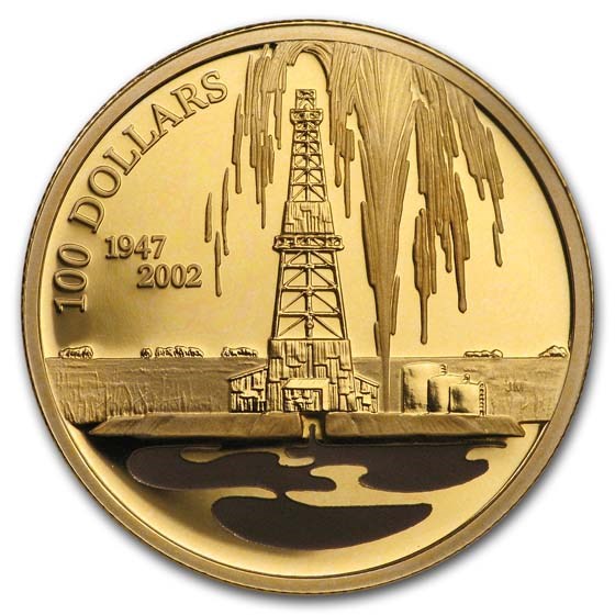 2002 Canada 1/4 oz Proof Gold $100 Oil Industry 2002 Canada 1/4 oz Proof Gold $100 Oil Industry