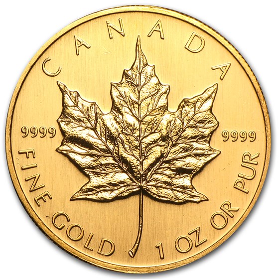 2002 Canada 1 oz Gold Maple Leaf BU