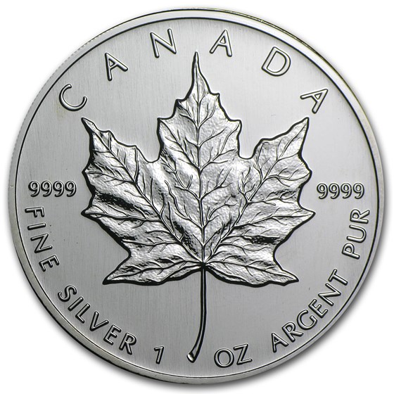 2002 Canada 1 oz Silver Maple Leaf BU