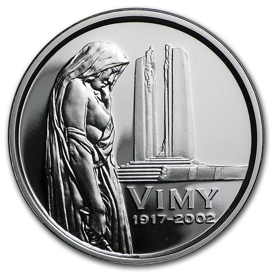 2002 Canada Silver $0.05 Vimy Ridge Memorial Proof 2002 Canada Silver $0.05 Vimy Ridge Memorial Proof