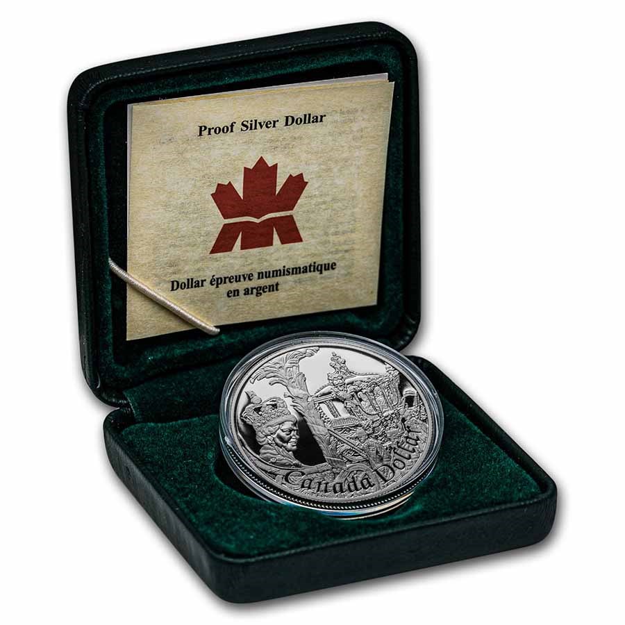 2002 Canada Silver Dollar Proof (Golden Jubilee w/OGP)