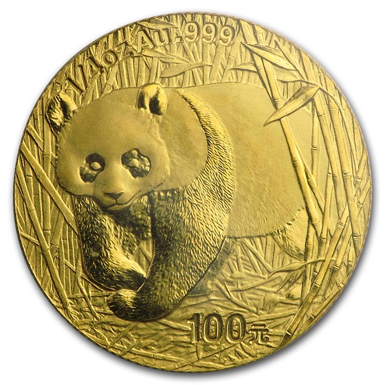 2002 China 1/4 oz Gold Panda BU (Sealed) 2002 China 1/4 oz Gold Panda BU (Sealed)