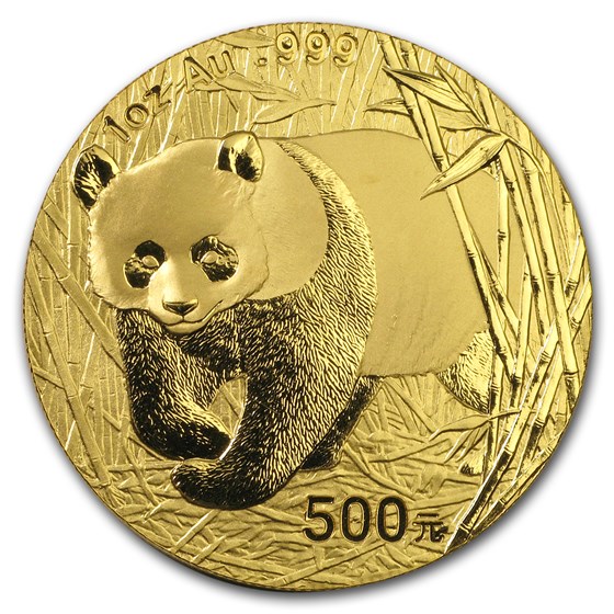 2002 China 1 oz Gold Panda BU (Not Sealed) 2002 China 1 oz Gold Panda BU (Not Sealed)