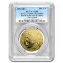 2002 China 1 oz Gold Panda MS-68 PCGS (Low Letters)