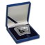 2002 China 1 oz Silver Fan Year of the Horse (w/Box & COA)