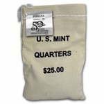 2002-D Indiana State Quarter $25 Sealed Mint Bag BU