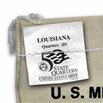 2002-D Louisiana State Quarter $25 Sealed Mint Bag BU