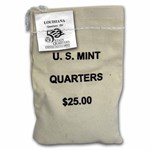 2002-D Louisiana State Quarter $25 Sealed Mint Bag BU