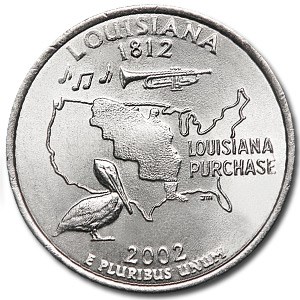 2002-D Louisiana State Quarter BU