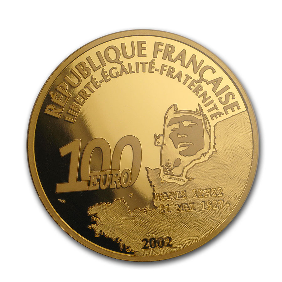 2002 フランス シンデレラ 1.5ユーロ 銀貨 NGC PF69 Buy 2002 France 5 oz Proof Gold 100 Euro Charles Lindbergh PF-69