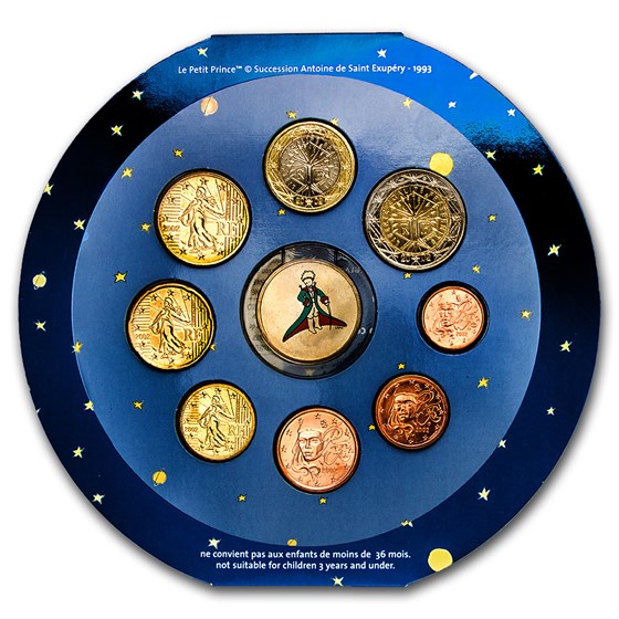 2002 France 8-Coin Euro Medallion Mint Set (The Little Prince) 2002 France 8-Coin Euro Medallion Mint Set (The Little Prince)
