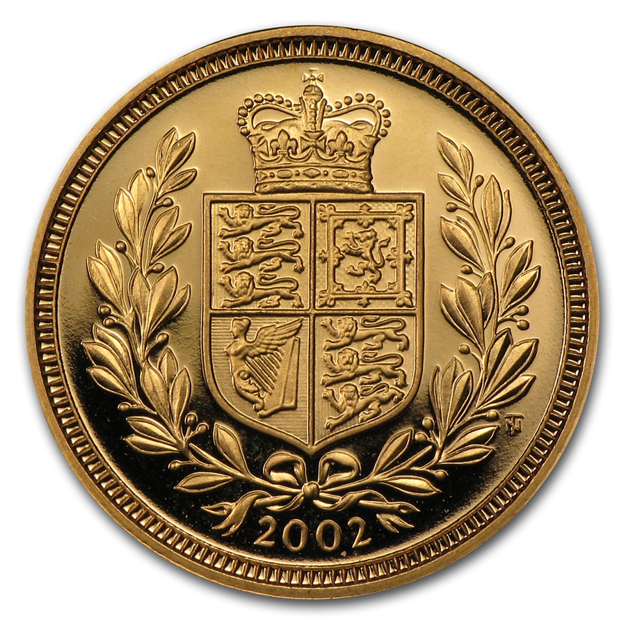 2002 Great Britain Gold 1/2 Sovereign Jubilee Proof
