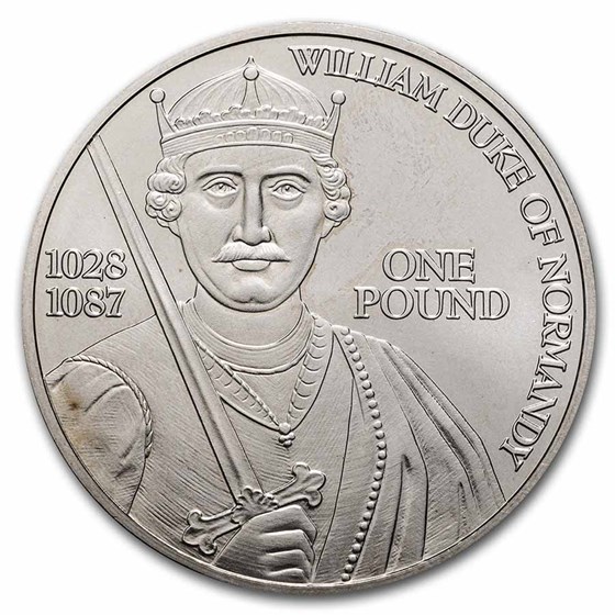 2002 Guernsey Silver Pound Duke of Normandy BU 2002 Guernsey Silver Pound Duke of Normandy BU