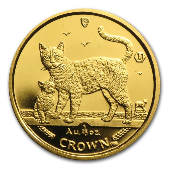 2002 Isle of Man 1/10 oz Gold Bengal Cat 2002 Isle of Man 1/10 oz Gold Bengal Cat