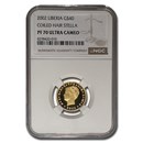 2002 Liberia Gold 40 Dollars Stella PF-70 NGC (Coiled Hair)