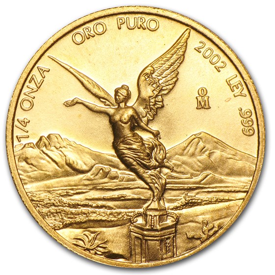 2002 Mexico 1/4 oz Gold Libertad BU 2002 Mexico 1/4 oz Gold Libertad BU